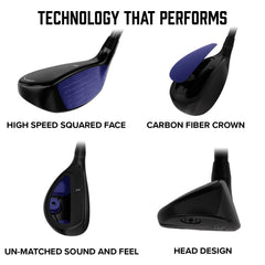 PXG Hybrid Golf Club - 0311 GEN6 XF Right Handed Hybrid Club in 19, 22, or 25 Degree Lofts with Adjustable Loft and Lie Hosel Available in Stiff, Regular, Senior, or Ladies Flex Graphite Shaft