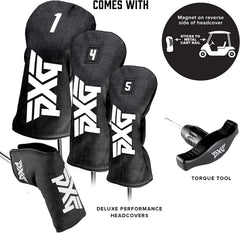 PXG 0211Z Complete Golf Club Set - 10 or 7 Club Beginner Golf Set with Driver, Fairway, Hybrid, Irons, and Putter with Senior, Ladies, or Regular Flex Graphite Shaft and optional PXG Premium Stand Bag