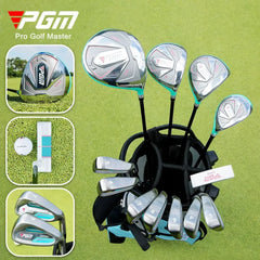 PGM Women Golf Clubs Set with Golf Bag Stainless Steel / Carbon Shaft Iron Wood Driver Beginer Training Golf Supplies LTG051