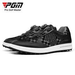 PGM Men Golf Shoes Shoelaces Anti-side Slip Waterproof Men's Sports Shoes Black Sneakers XZ224