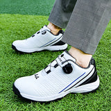 2023 New Golf Shoes for Men Good Quality Sport Shoe Mens Anti-Slippery Spikes Golf Training Man Leather Walking Shoes Men