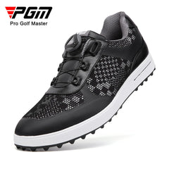 PGM Men Golf Shoes Shoelaces Anti-side Slip Waterproof Men's Sports Shoes Black Sneakers XZ224