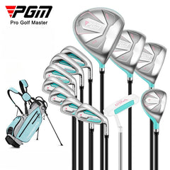 PGM Women Golf Clubs Set with Golf Bag Stainless Steel / Carbon Shaft Iron Wood Driver Beginer Training Golf Supplies LTG051