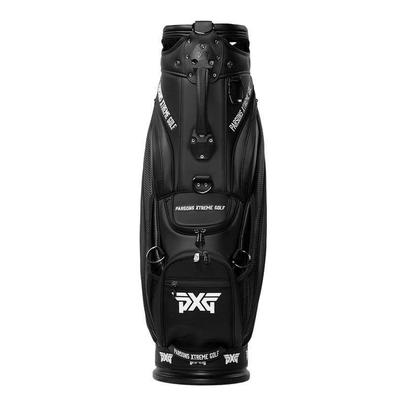 PXG Tour Golf Stand Bag, 6 Way Steel Reinforced Divider with 3-Point Single Carry Quick Disconnect Straps & Insulated Water Bottle Holder, Water Resistant Zippers, Umbrella Holder & Snap-on Rain Hood
