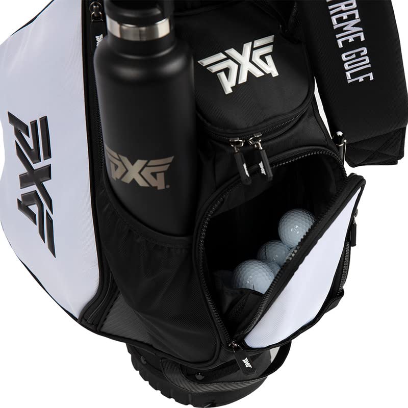 PXG Sunday Golf Carry Bag with Stand, Lightweight, 2-Point Single Carry Strap, Padded Back Panel, 6 Total Pockets