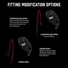 PXG Hybrid Golf Club - GEN4 0317X Right Handed Hybrid in 19, 22, 25, or 28 Degree Lofts with Adjustable Loft and Lie Hosel - Available in X-Stiff, Stiff, Regular, Senior, or Ladies Flex Graphite Shaft