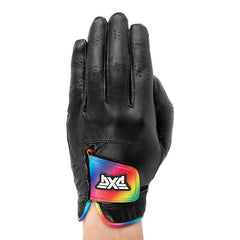 PXG Men's Pride Premium Fit Players Golf Glove - 100% Cabretta Leather with Cotton-Based Elastic Rainbow Wristband