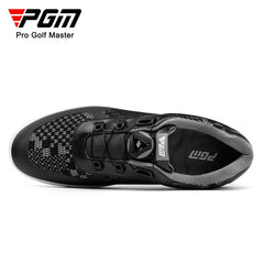 PGM Men Golf Shoes  Shoelaces Anti-side Slip Waterproof Men's Sports Shoes Black Sneakers XZ224