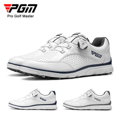 PGM Men Golf Shoes Knob Shoelaces Anti-side Slip Waterproof Men's Sports Shoes Sneakers XZ245