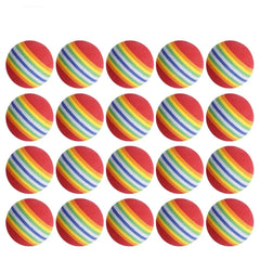 Colorful 20-Piece EVA Foam Golf Training Balls